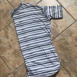 Gray and White Stripe LuLaRoe XXS Irma